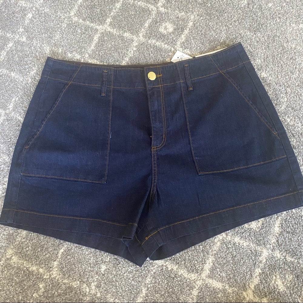 Hi Rise Jean Shorts